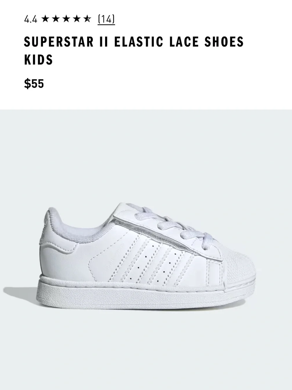 Toddler superstar II sneakers